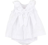 Eyelet Ruffle Float White