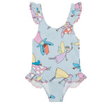 Girl Fairies Swimsuit Blue