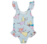 Girl Fairies Swimsuit Blue