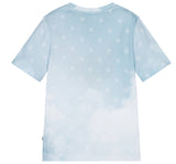 Playera De Algodón Azul Con Nube