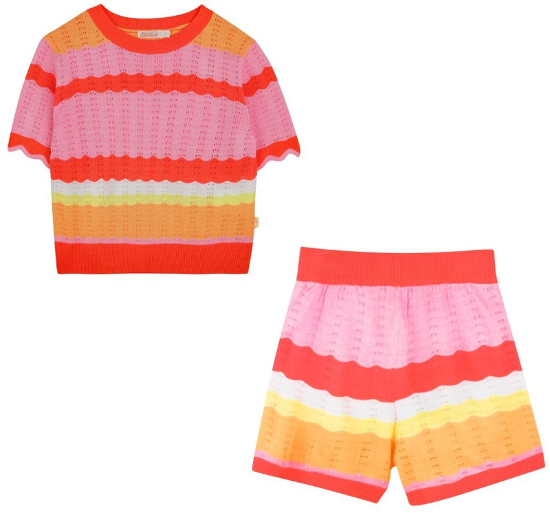 Conjunto Blusa Y Short Punto Corail Fluo