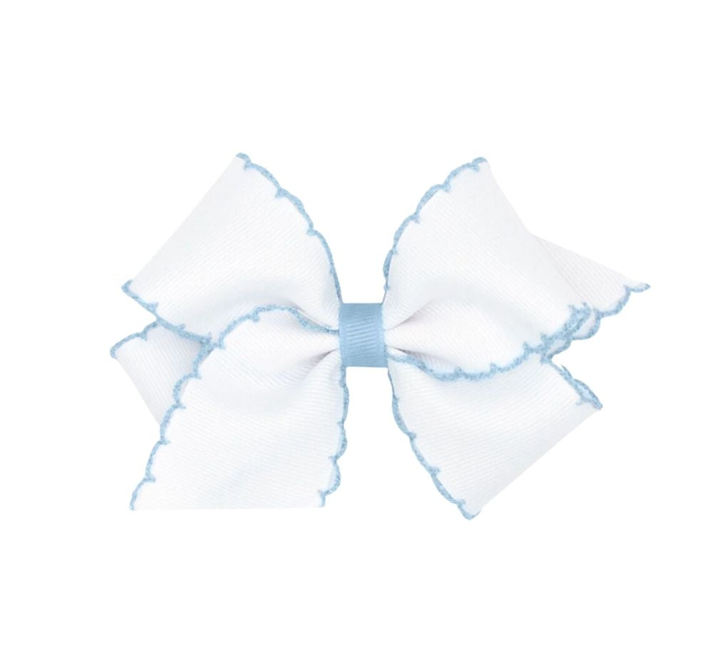 Small Moonstich Basic Bow White Millennium Blue