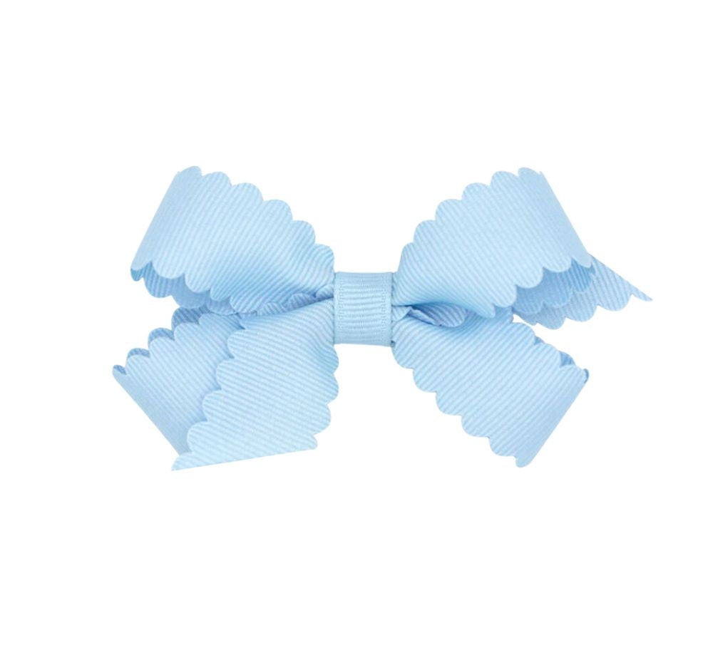 Mini Scalloped Edge GG Bow Millennium Blue