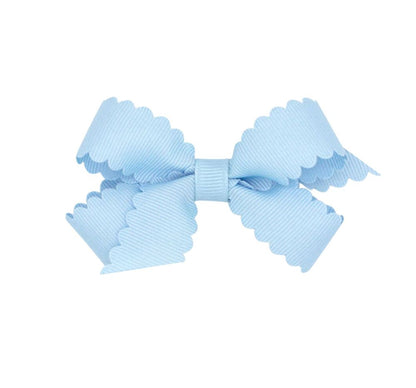 Mini Scalloped Edge GG Bow Millennium Blue