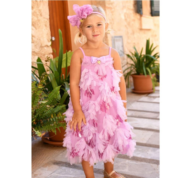 Vestido Palma 3D Tulle & Sequin