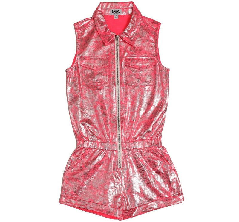 Romper Leather Coral