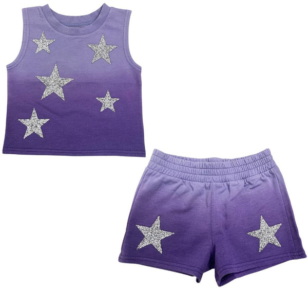 Sweatshirt & Short Ombre Stars