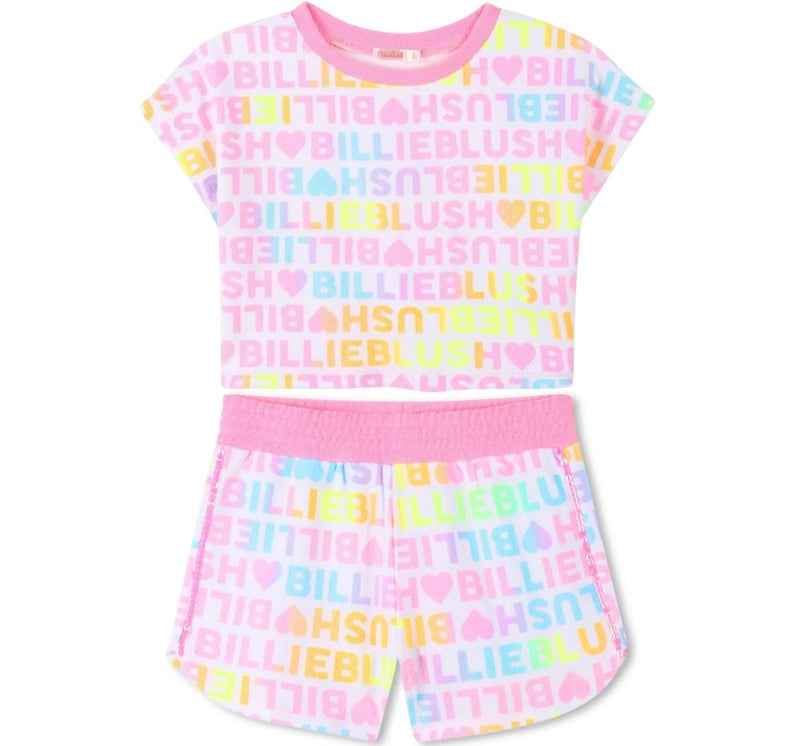 Terry Allover Print T-Shirt & Shorts