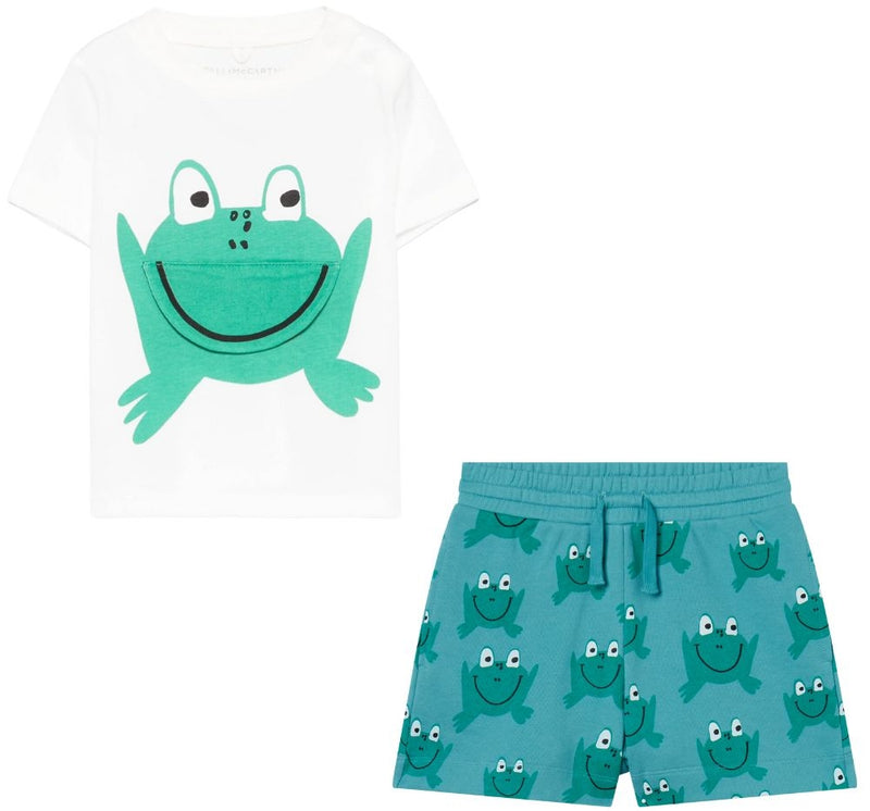 Playera Rana Con Shorts Estampado Ranas