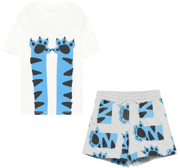 Playeras Cat Paws Y Shorts Estampado Cat Paw