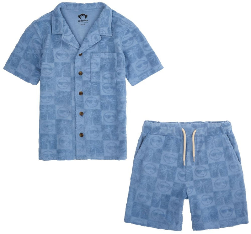 Denim Blue Resort Shirt & Shorts