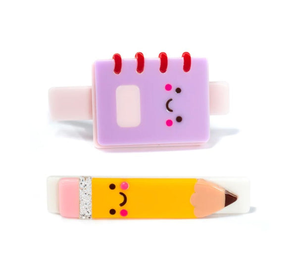 Clip Para Cabello Notebook Pencil