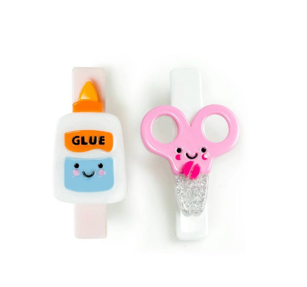 Clip Para Cabello Scissor & Glue Perfect Pair