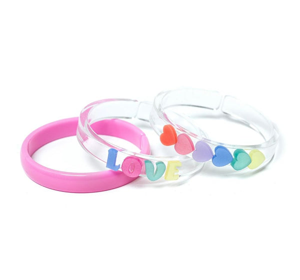 Pulseras Love & Hearts Pastel Pearlized