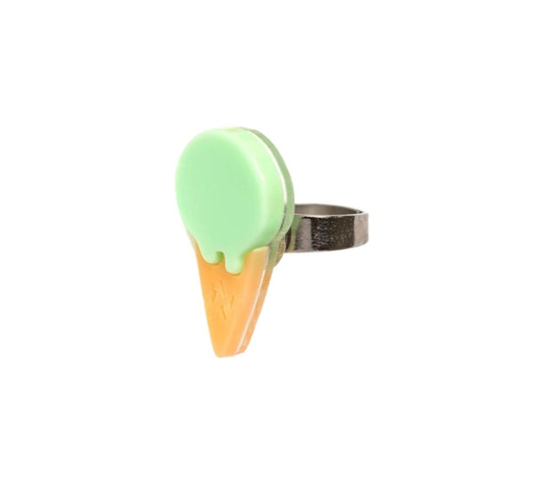 Anillo Ice Cream Cone Green