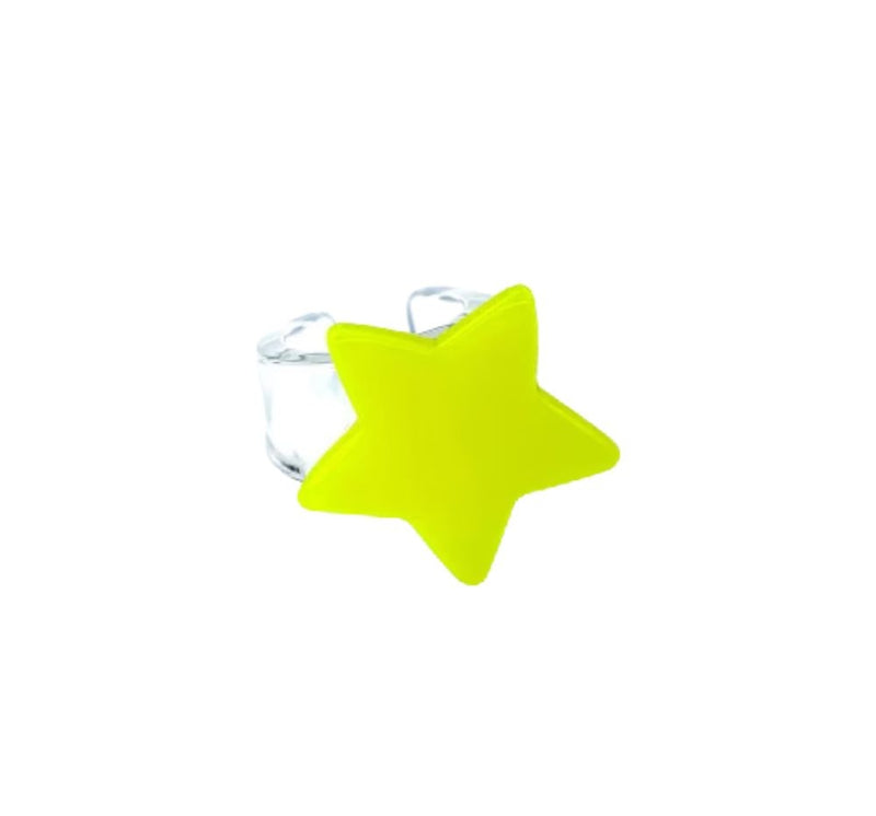 Anillo Star Neon Yellow