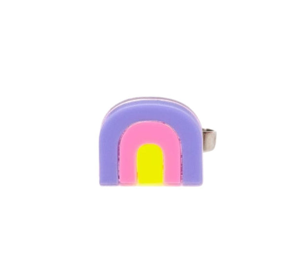 Anillo Rainbow Neon Pink Purple Yellow