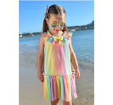 Vestido Ember Pleated Rainbow