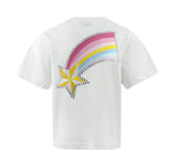 Crystal Shooting Star Tshirt White & Pretty In Pink Sequin Shorts