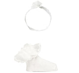 Set Diadema Y Calcetines Blanco