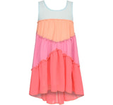 Vestido Empire Color Block Flowy