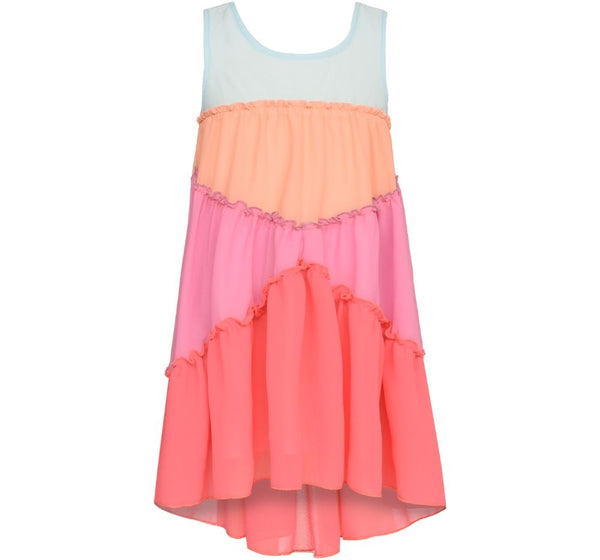 Vestido Empire Color Block Flowy