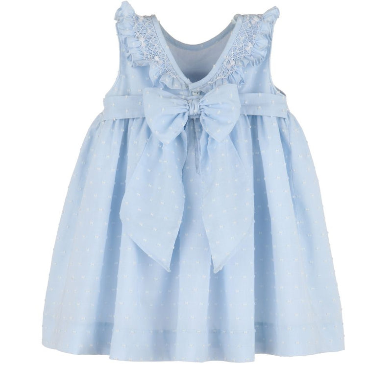 Vestido Blue Dotted Swiss