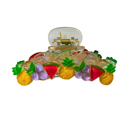 Fruit Claw Clip Pineapple-Grape-Watermelon