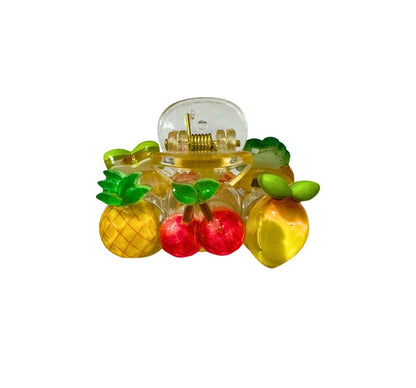 Crystallized Mini Claw Clip Pineapple-Cherry-Mango