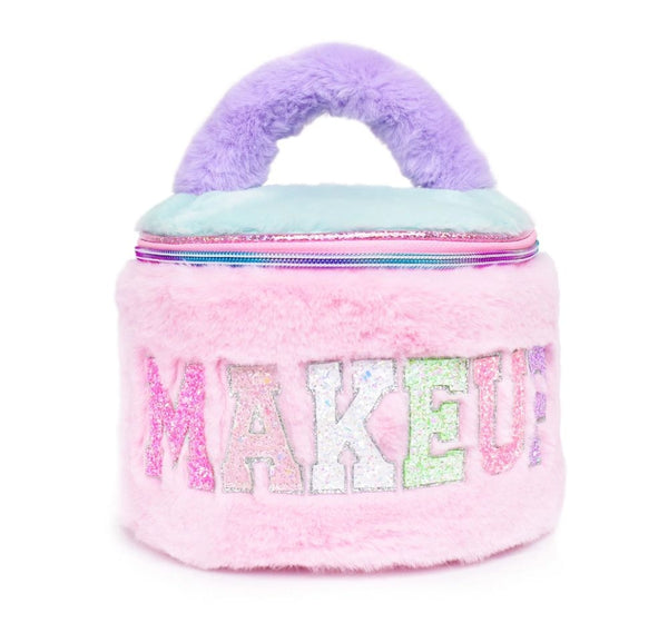 Cosmetiquera Redonda Makeup Color Block Plush