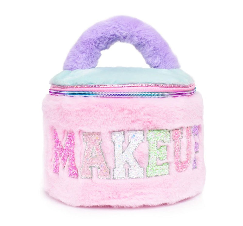 Cosmetiquera Redonda Makeup Color Block Plush