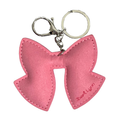Crystal Keychains Bow Pink