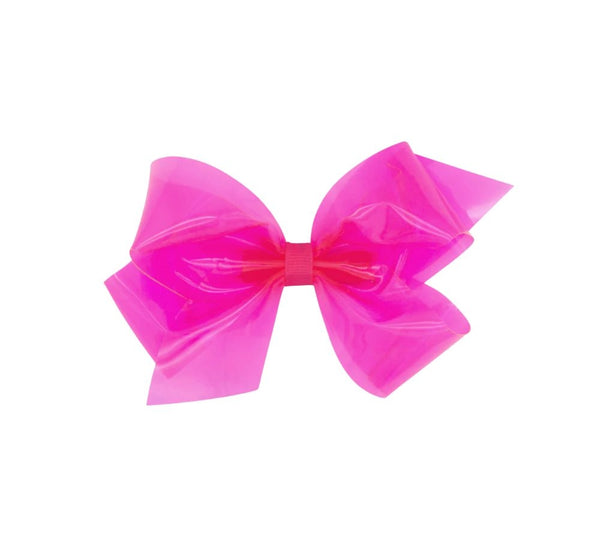 Mini Wee Splash Vinyl Bow Hot Pink Neon