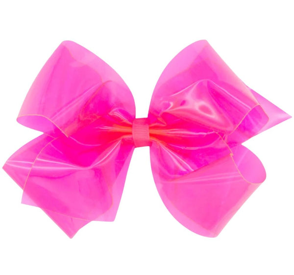 King Wee Splash Vinil Bow Hot Pink Neon