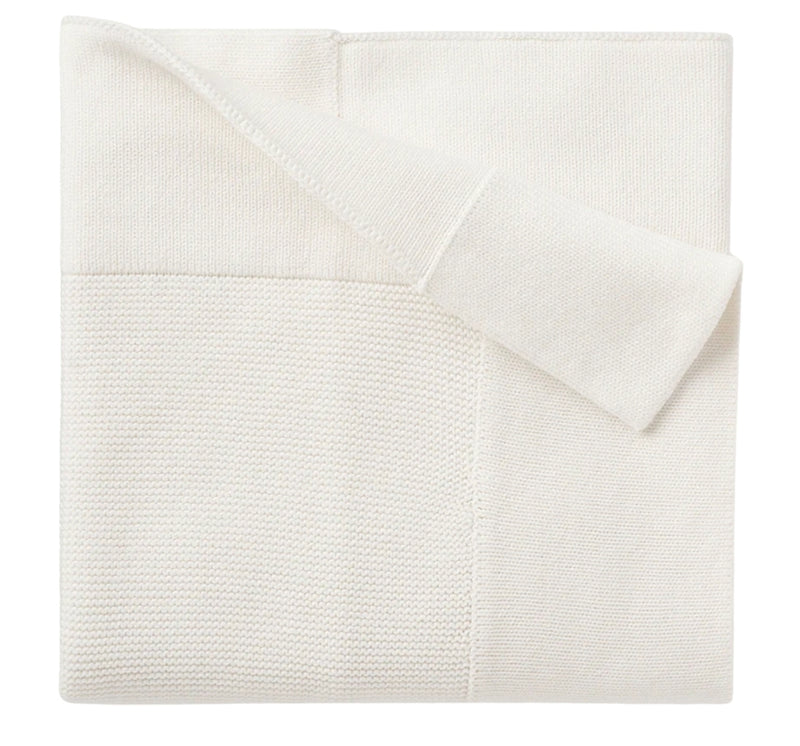 Blanket White Garter 30X40