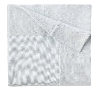 Pale Blue Sofia Finn Knit Baby Blanket