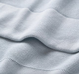 Pale Blue Sofis Finn Knit Baby Blanket