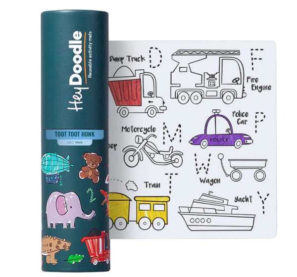 Reusable Silicone Activity MiniMat Toot Toot Honk