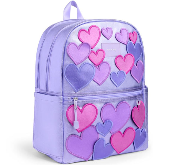 Kane Double Pocket Backpack 3D Hearts