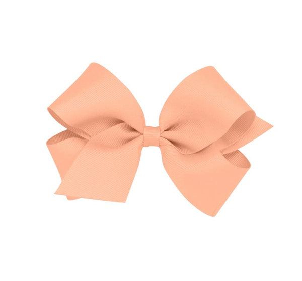 Small Solid Gro Basic Bow Coral
