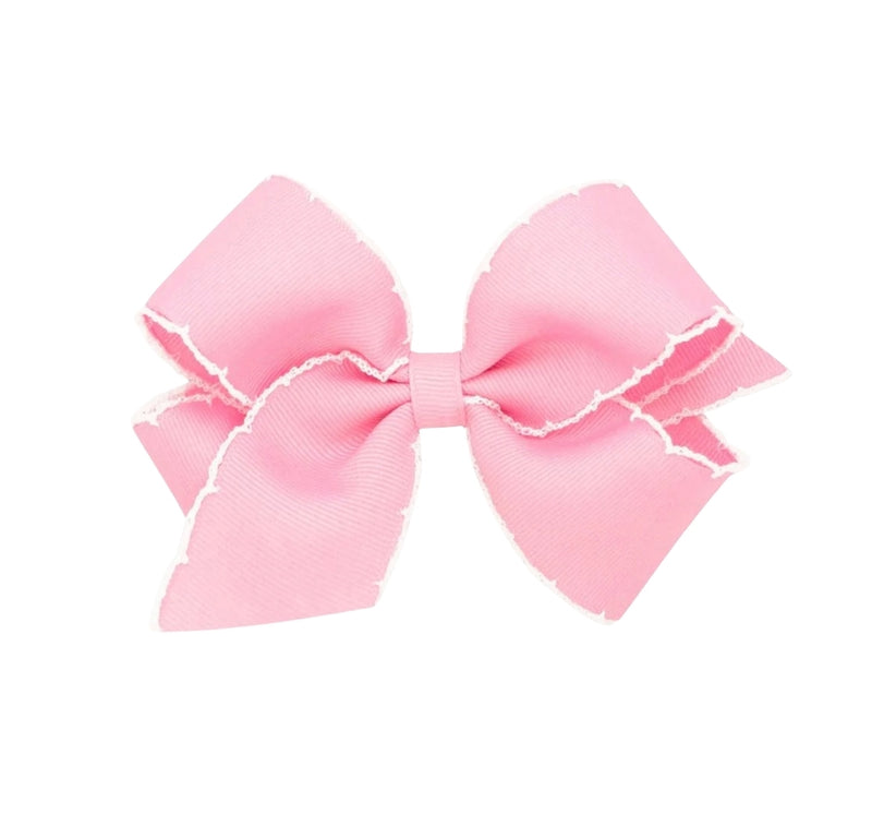 Small Moonstich Basic Bow Pearl White