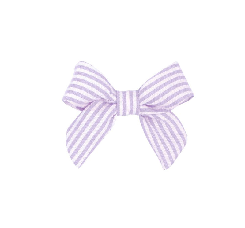 Mini Moño Seersucker W/Tails Light Orchid