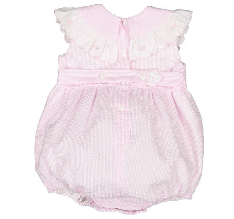 Romper Pink Seersucker