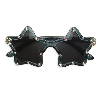 Crystallized Star Shape Sunglasses Black