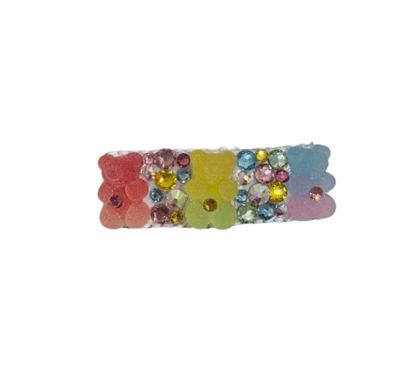 Clip Para Cabello Gummy Bears And Crystals Multi