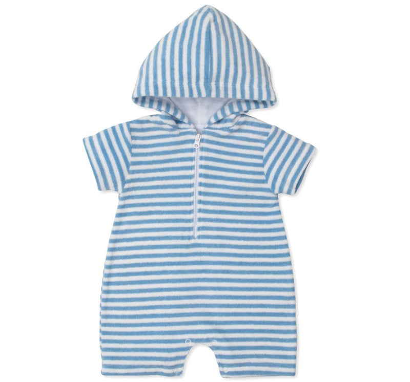 Romper Cabana Terry Stripes Light Blue