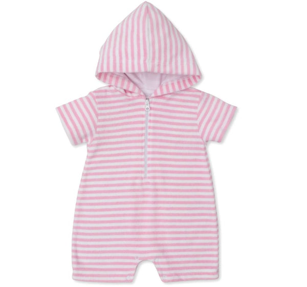 Romper Cabana Terry Stripes Pink