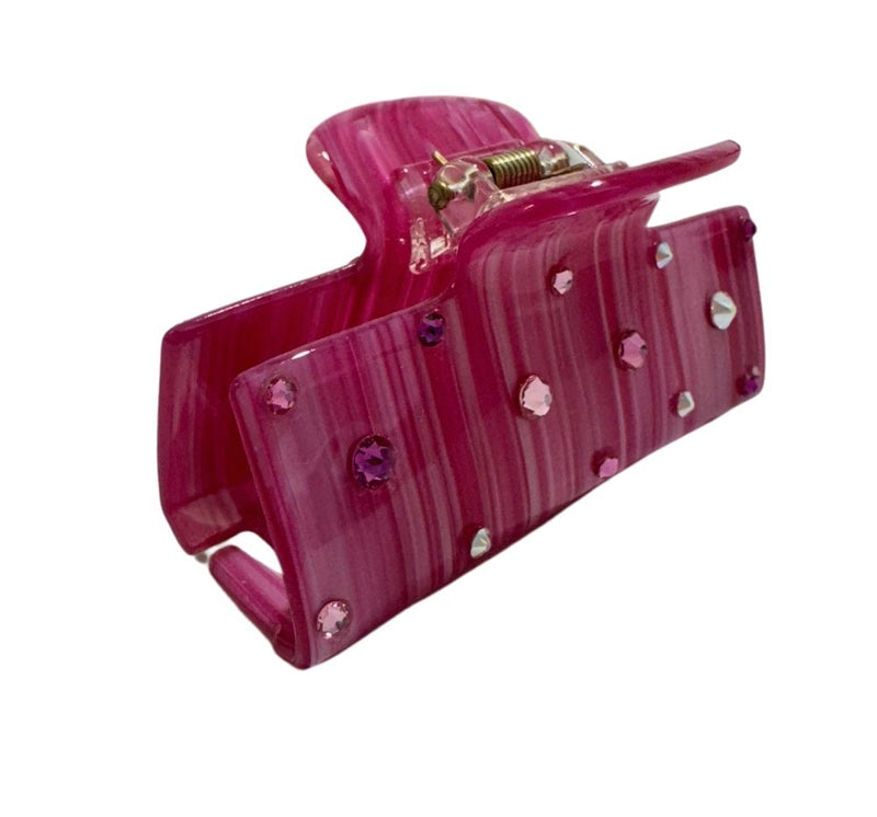 Pinza Para Cabello Pink Stripe