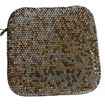 Fully Crystallized Small Jewelry Box Gold