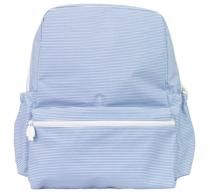 The Backpack Small Navy Mini Stripe